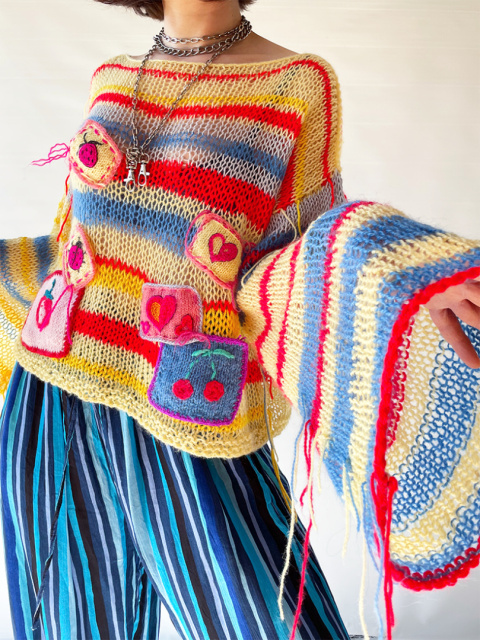 Kolorowy sweterek handmade Kolorowy sweterek handmade