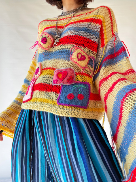 Kolorowy sweterek handmade Kolorowy sweterek handmade