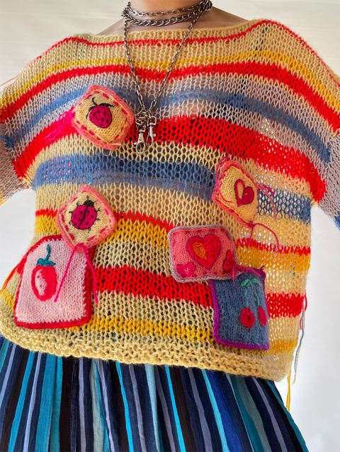 Kolorowy sweterek handmade Kolorowy sweterek handmade