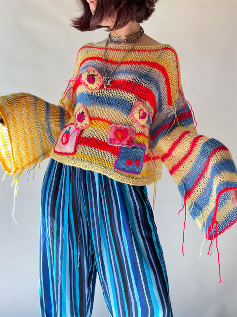 Kolorowy sweterek handmade Kolorowy sweterek handmade