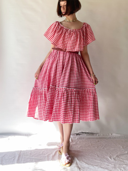 Sukienka w kratkę handmade