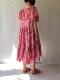 Sukienka w kratkę handmade