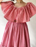 Sukienka w kratkę handmade
