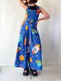 Kosmiczne ogrodniczki handmade