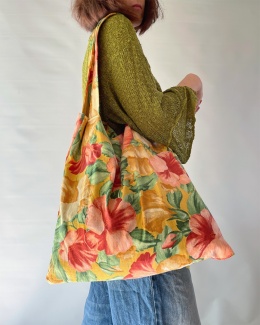 Torba handmade w kwiaty