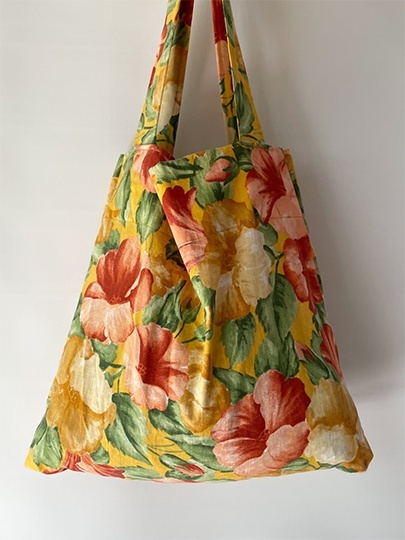 Torba handmade w kwiaty Torba handmade w kwiaty