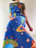 Kosmiczne ogrodniczki handmade