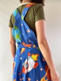 Kosmiczne ogrodniczki handmade