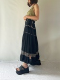 Czarna spódnica maxi