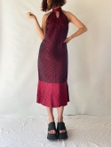 Sukienka halter jedwab + rayon
