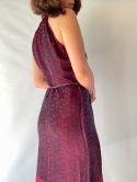Sukienka halter jedwab + rayon