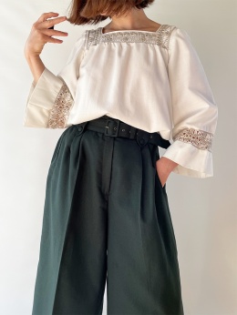 Kremowa bluzka handmade