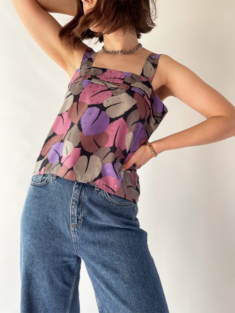 Top handmade z jedwabiu Top handmade z jedwabiu