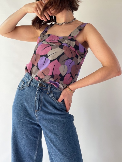 Top handmade z jedwabiu Top handmade z jedwabiu