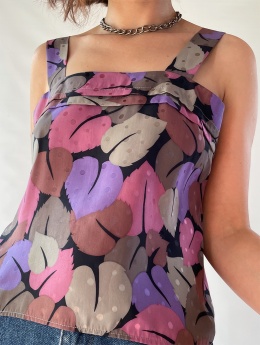 Top handmade z jedwabiu