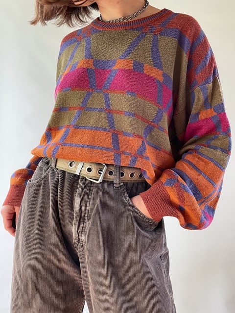 Kolorowy, cienki sweter Kolorowy, cienki sweter
