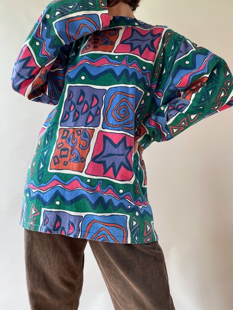 Kolorowa bluza ze stójką Kolorowa bluza ze stójką