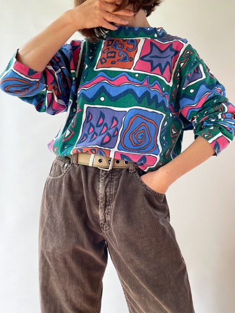 Kolorowa bluza ze stójką Kolorowa bluza ze stójką