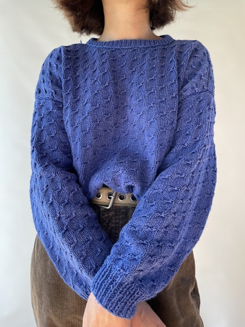 Niebieski sweter handmade Niebieski sweter handmade