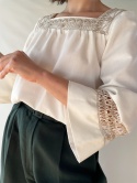 Kremowa bluzka handmade