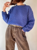 Niebieski sweter handmade