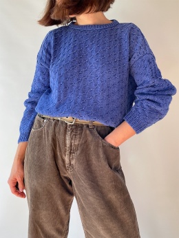 Niebieski sweter handmade