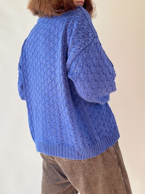 Niebieski sweter handmade Niebieski sweter handmade