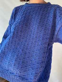 Niebieski sweter handmade