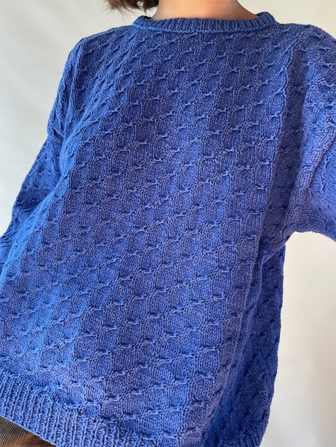 Niebieski sweter handmade Niebieski sweter handmade