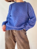 Niebieski sweter handmade
