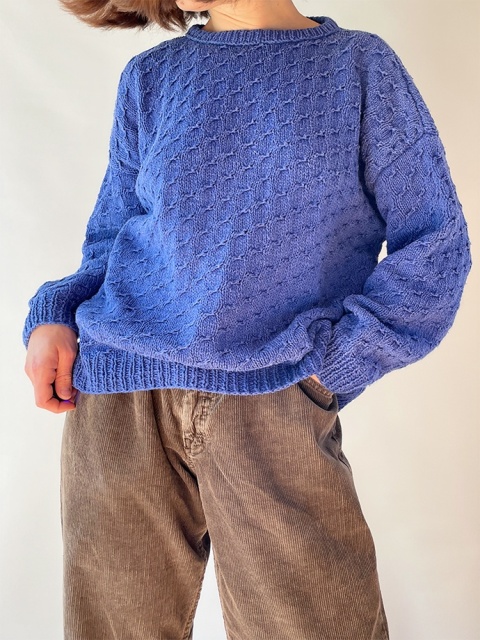 Niebieski sweter handmade Niebieski sweter handmade