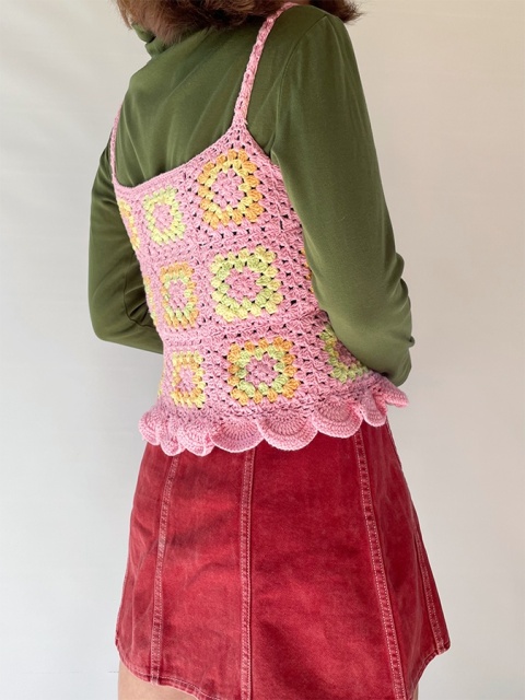 Szydełkowy top handmade Szydełkowy top handmade