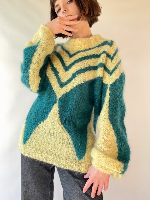 Sweter mgiełka handmade