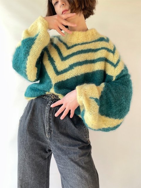 Sweter mgiełka handmade