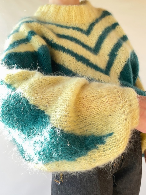 Sweter mgiełka handmade