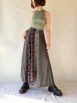 Długa spódnica z wiskozy