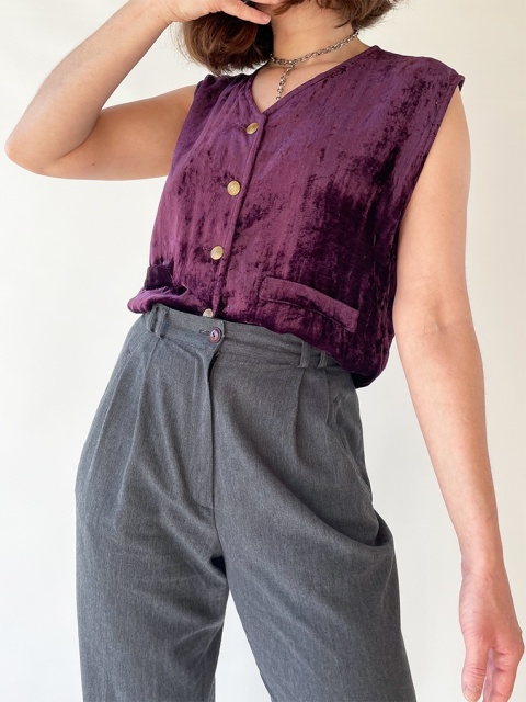 Fioletowa kamizelka