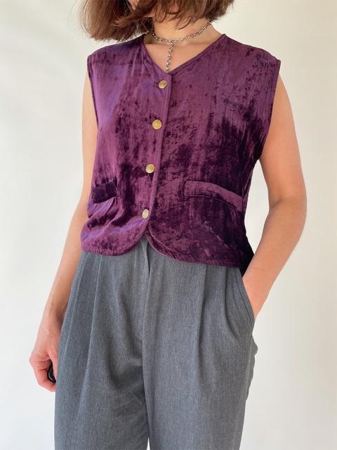 Fioletowa kamizelka