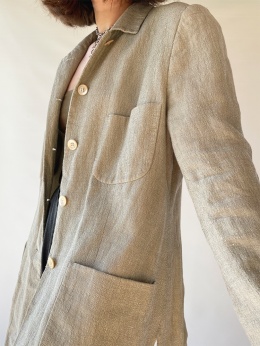 Marynarka z lnem i wiskozą