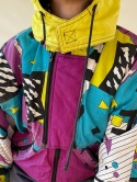 Kolorowa ocieplana kurtka