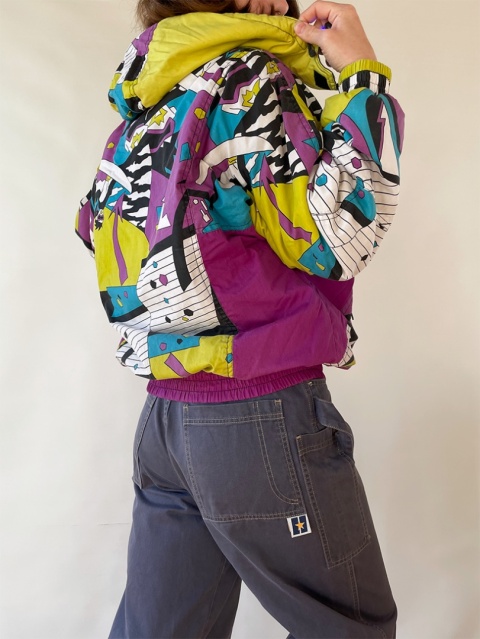 Kolorowa ocieplana kurtka