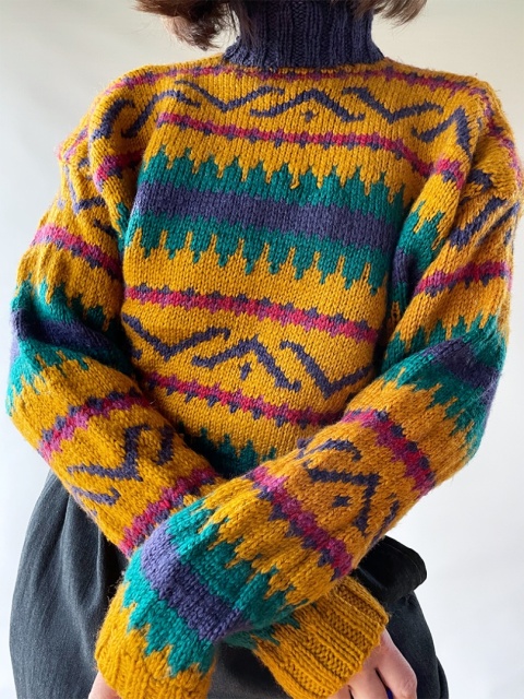 Kolorowy sweter handmade Kolorowy sweter handmade