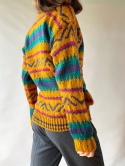 Kolorowy sweter handmade