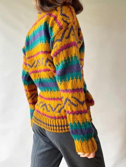 Kolorowy sweter handmade Kolorowy sweter handmade