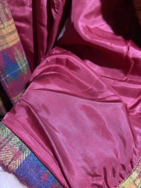 Wełniana kurtka w kratę Wełniana kurtka w kratę