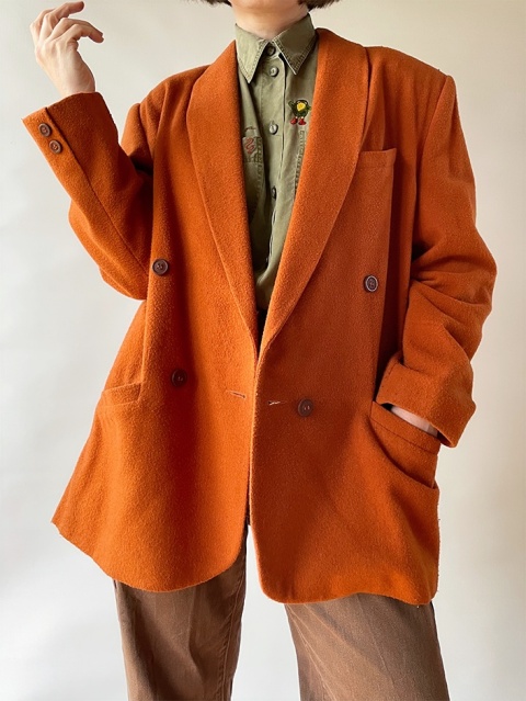 Pomarańczowa, ciepła marynarka Pomarańczowa, ciepła marynarka