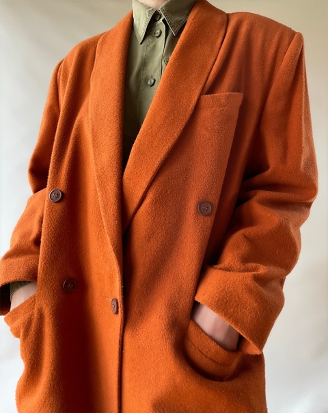 Pomarańczowa, ciepła marynarka Pomarańczowa, ciepła marynarka