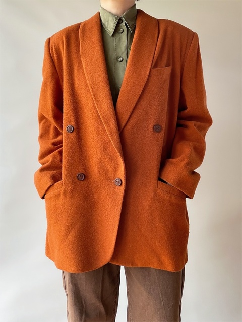 Pomarańczowa, ciepła marynarka Pomarańczowa, ciepła marynarka