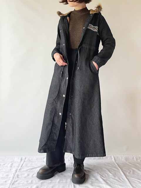 Jeansowy płaszcz na podszewce Jeansowy płaszcz na podszewce