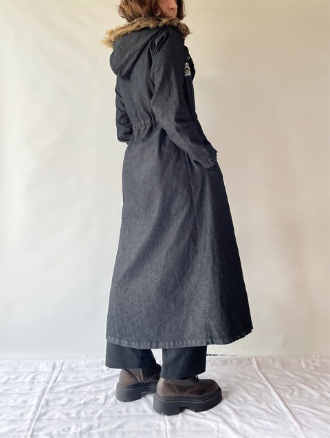 Jeansowy płaszcz na podszewce Jeansowy płaszcz na podszewce